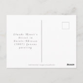 Monatsmonat Kunstangebot Postkarte (Rückseite)