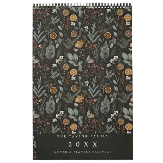 Monatsplaner für das Moody Botanische Muster Kalender (Titelbild)