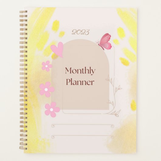 Monatsplaner für Pastell Planer (Vorderseite)