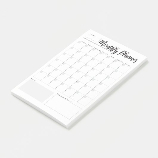 Monatsplaner Post-it Klebezettel (angewinkelt)