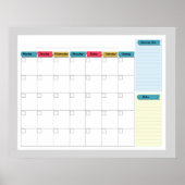 Monatsplaner-Poster Poster (Vorne)