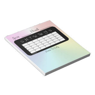 Monatsplaner-Schimmer-Kalender durch Janz Notizblock