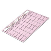 Monatsplangeschäft Notizblock (angewinkelt)