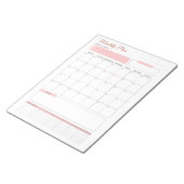 Monatsplanplan - Planen Sie Ihren Monat Notizblock (angewinkelt)