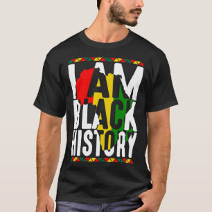 Monatsstolz auf die schwarze Geschichte im afrikan T-Shirt