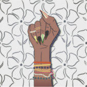 Monatstribut an die schwarze Geschichte: Afrikanis Aufkleber (Vorderseite)