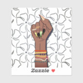 Monatstribut an die schwarze Geschichte: Afrikanis Aufkleber (Blatt)