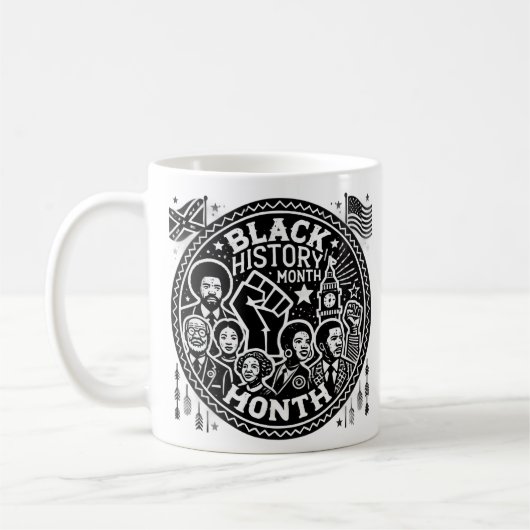 Monatstribut für Schwarze Geschichte Kaffeetasse (Links)