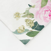 Monatswachstumspur der rosa Maus Ballerina Fleecedecke (Ecke)