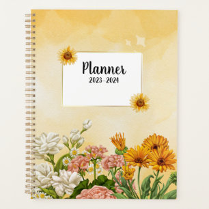 Monatswochenplaner 2023-2024 mit Blume Planer