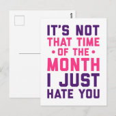 Monatszeit Postkarte (Vorne/Hinten)