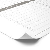 Monatszeitplaner-Poster Poster (Ecke)