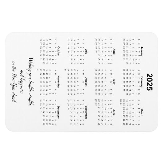 Monatszeitschrift 2025 mit Zitat Magnet (Horizontal)