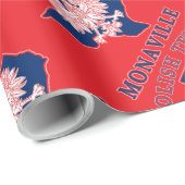 Monaville Polnisch Texan Geschenkpapier (Rolleneckpunkt)