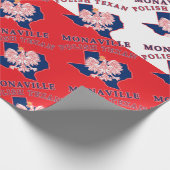 Monaville Polnisch Texan Geschenkpapier (Ecke)