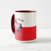 Monaville Polnisch Texan Tasse (Vorderseite Links)