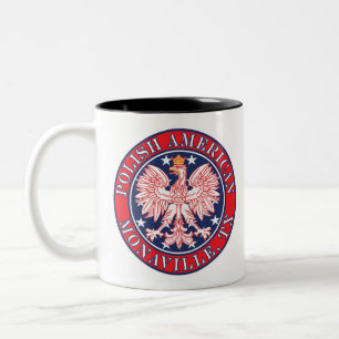 Monaville Texas Polnischer Adler Zweifarbige Tasse