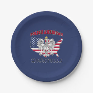 Monaville Texas Polnischer Amerikaner Pappteller
