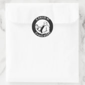 Mönch-Aufkleber Runder Aufkleber (Tasche)