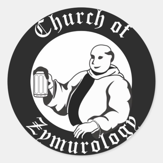 Mönch-Aufkleber Runder Aufkleber (Vorderseite)