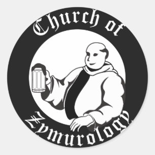 Mönch-Aufkleber Runder Aufkleber