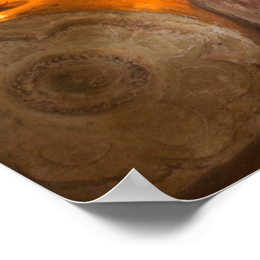 Mönch beten von einem Buddha Poster (Ecke)