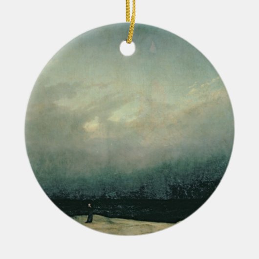 Mönch durch Meer, 1809 Keramikornament (Vorne)