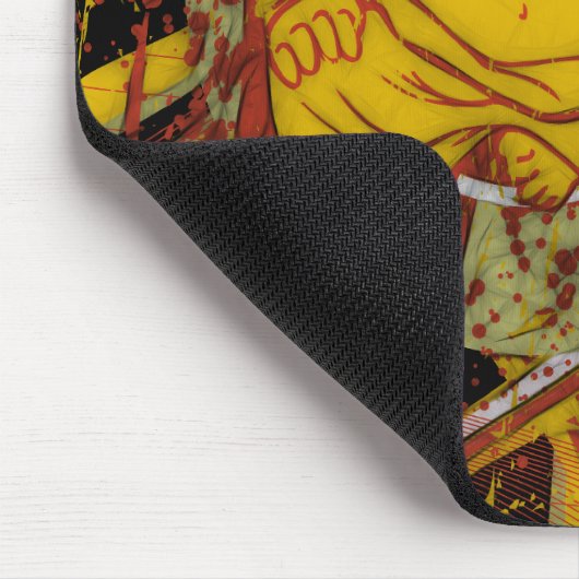 Mönch in der Meditation Mousepad (Ecke)