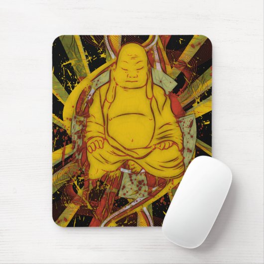 Mönch in der Meditation Mousepad (Mit Mouse)