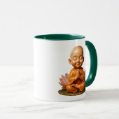 Mönch Lotus Zen Tasse (VorderseiteRechts)