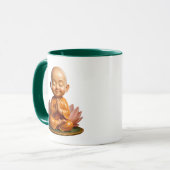 Mönch Lotus Zen Tasse (Vorderseite Links)