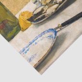 Mönch mit Austern, 1884 von Carl Gustaf Hellqvist Seidenpapier (Detail)