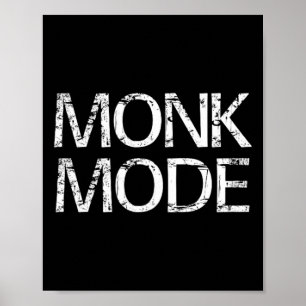 Mönch-Modus-Meditations-Yoga-Neuheit  Poster