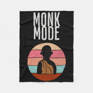 Mönch-Modus, Zen und Yoga, Meditation, buddhistisc Fleecedecke