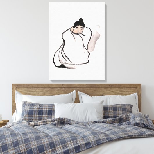 Mönch - Zen Leinwanddruck (Insitu (Schlafzimmer))