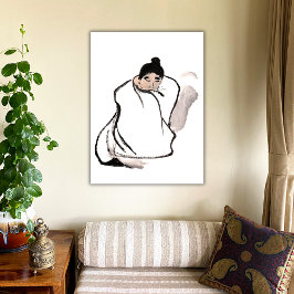 Mönch - Zen Leinwanddruck