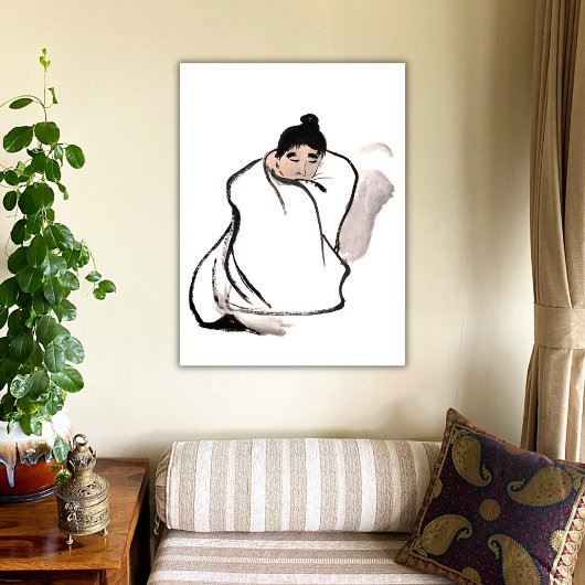 Mönch - Zen Leinwanddruck