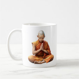 Mönch Zen Meditation Kaffeetasse