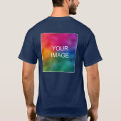 Mönche für doppelseitige Print Navy Blue Add Image T-Shirt (Rückseite)