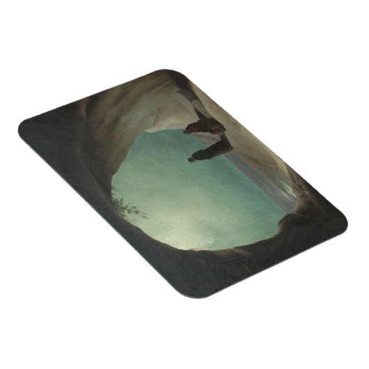 Mönche in einer Grotte (von Carl Blechen) Magnet (Rechte Seite)