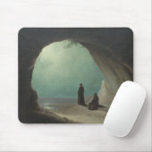 Mönche in Grotto (von Carl Blechen) Mousepad (Mit Mouse)
