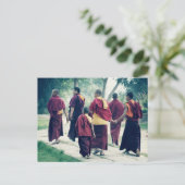 Mönche in Sarnath Postcard Postkarte (Stehend Vorderseite)