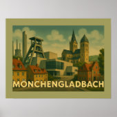 Mönchengladbach Deutschland Stadt Kunst Poster (Vorne)