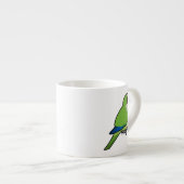 MönchParakeet Espressotasse (Vorderseite Rechts)
