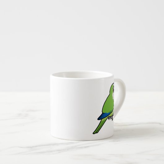 MönchParakeet Espressotasse (Vorderseite Rechts)