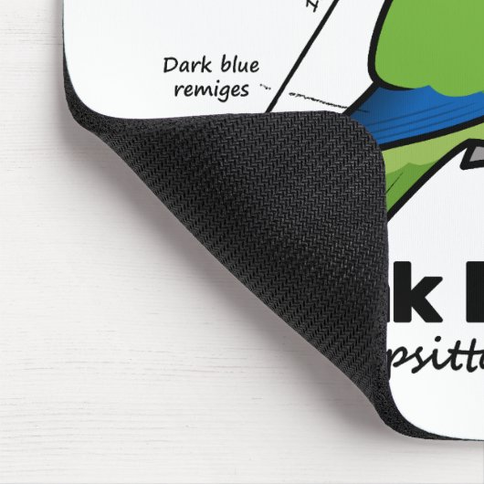 Mönchparakeet-Statistiken Mousepad (Ecke)