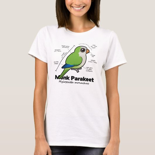 Mönchparakeet-Statistiken T-Shirt (Vorderseite)