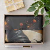 Mönchshexe ernten mit Pumpkins und Rose im Herbst Seidenpapier (Geschenk)