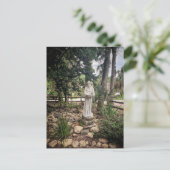 Mönchsstatue Postkarte (Stehend Vorderseite)