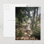 Mönchsstatue Postkarte (Vorne/Hinten)